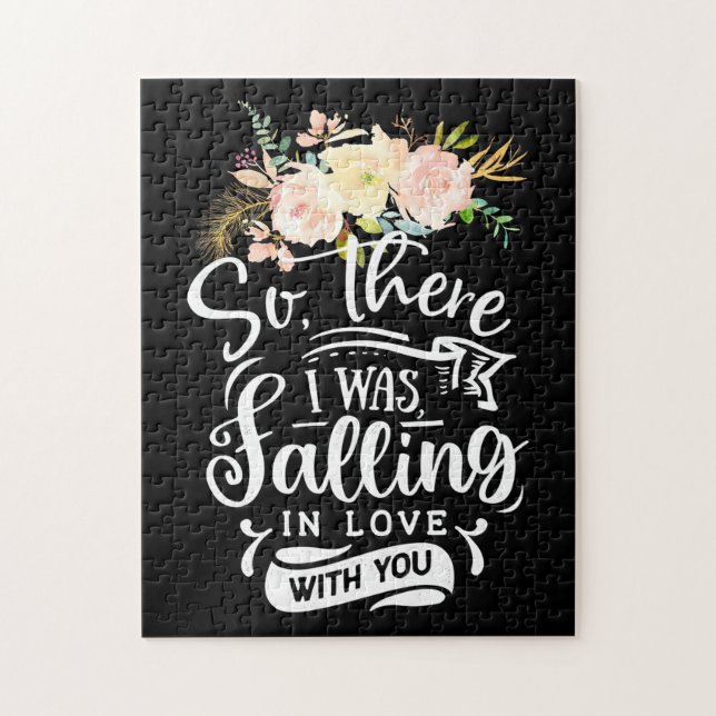 Puzzle Wedding Gifts | I Was Falling In Love With You (Vertical)