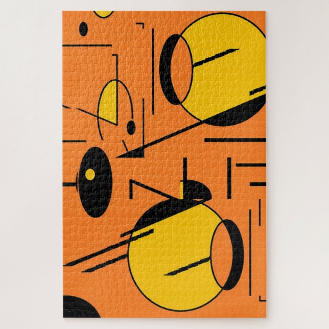 Puzzle Wedge of the Atomic Monster - Ken Gage MCM Art (Vertical)