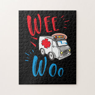 Puzzle WEE WOO AMR. EMT AMR. Ambulancia paramédica