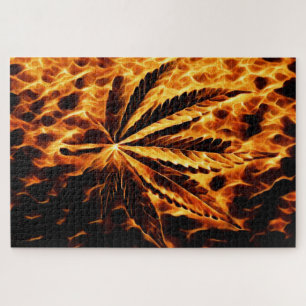 Puzzle Weed en llamas