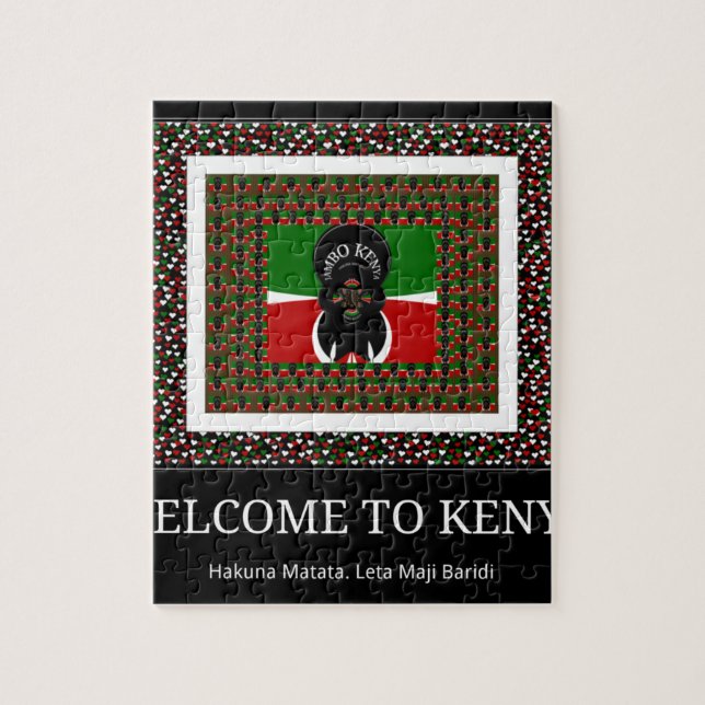 Puzzle Welcome to Kenya Hakuna Matata (Vertical)