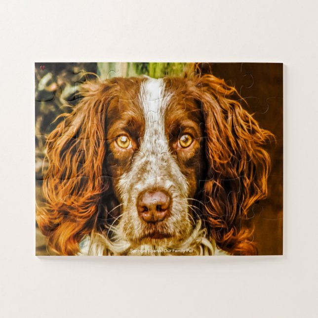 Puzzle Welsh Springer Nuestro Mascota familiar (Horizontal)
