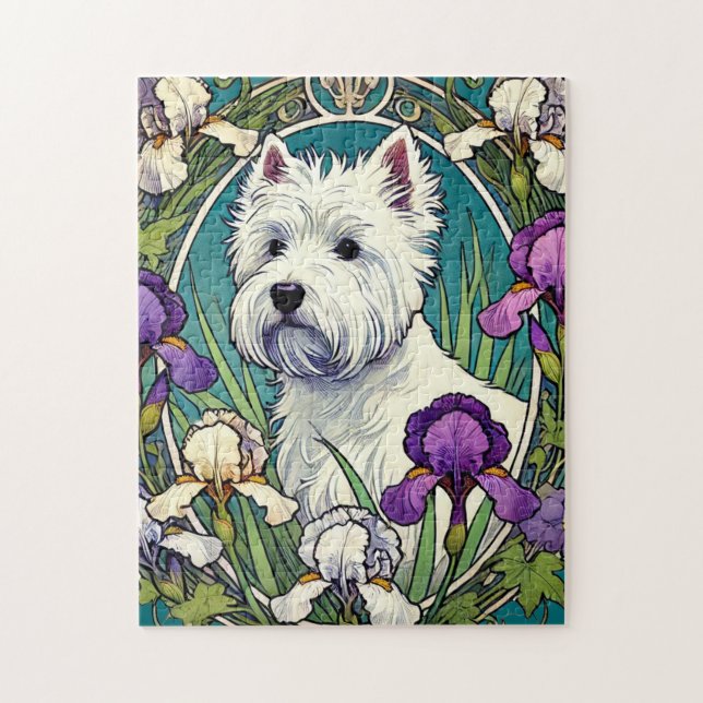 Puzzle West Highland Terrier Westie (Vertical)