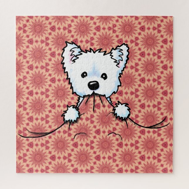 Puzzle Westie Cute Aggression KiniArt (Vertical)
