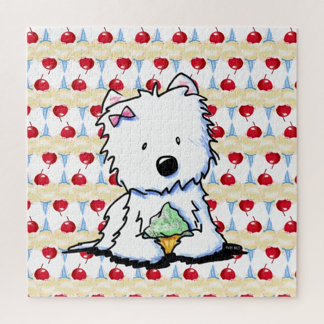 Puzzle Westie de cereza jubilosa  (Vertical)