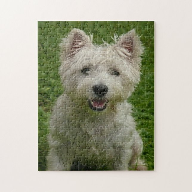 Puzzle Westie Dogs Jigsaws. (Vertical)