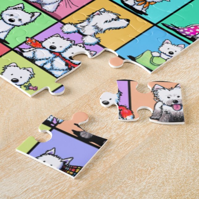 Puzzle Westies KiniArt conmemorativas (Lado)