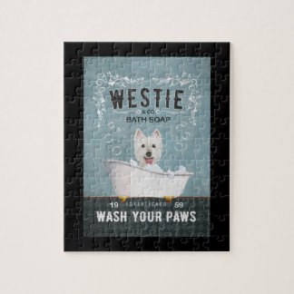 Puzzle Westig Dog Bath Soap West Highland White Terrier