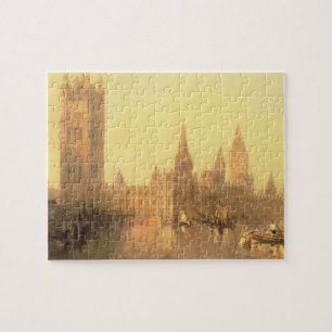 Puzzle Westminster: Casas del parlamento, c.1860 (aceite