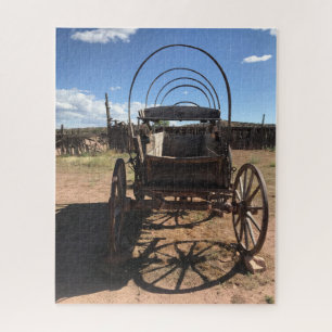 Puzzle ¡Westward Ho! Resto de un viejo vagón cubierto.