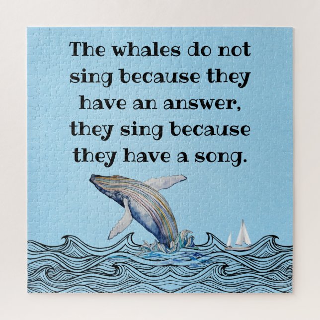 Puzzle Whale song (Vertical)