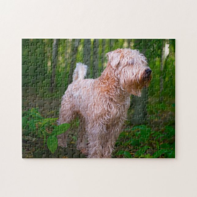 Puzzle Wheaten Terrier Dog Jigsaws. (Horizontal)