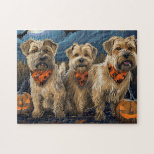 Puzzle Wheaten Terrier Halloween Spooki