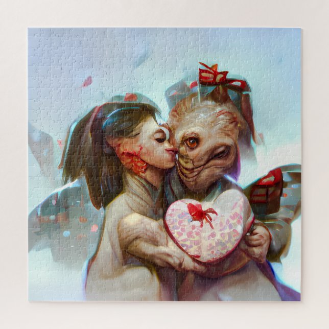 Puzzle Whimsical Alien Romance (Vertical)