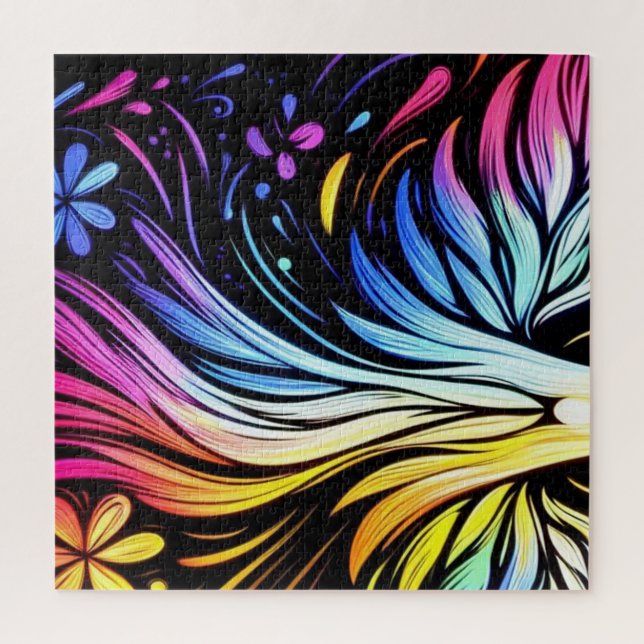 Puzzle Whimsical Art on a Large 20x20" 676 piece (Vertical)