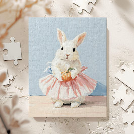 Puzzle Whimsical Ballerina Bunny Fall otoño