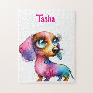 Puzzle Whimsical Dachshund