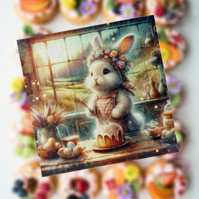 Puzzle Whimsical Easter Bunny Baker (Subido por el creador)