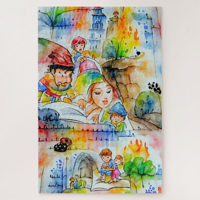 Puzzle Whimsical Fairy Tale Ilustracion (Vertical)