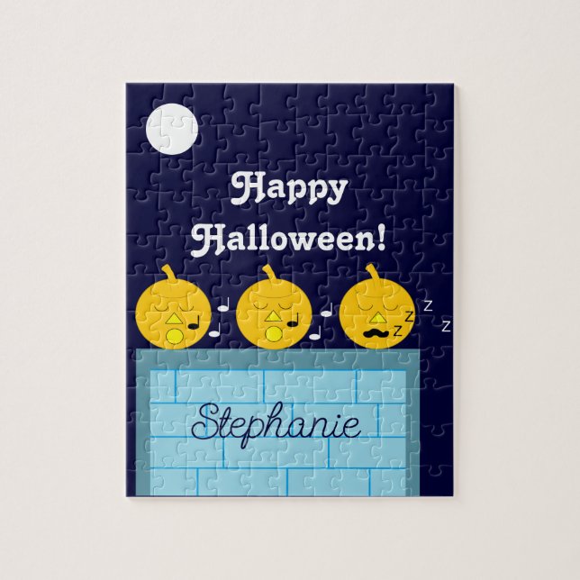 Puzzle Whimsical Jack-o'-Lanterns (Vertical)