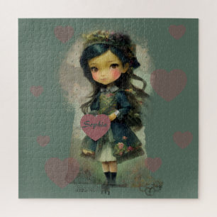 Puzzle Whimsical Kawaii Fairy Tale Chica