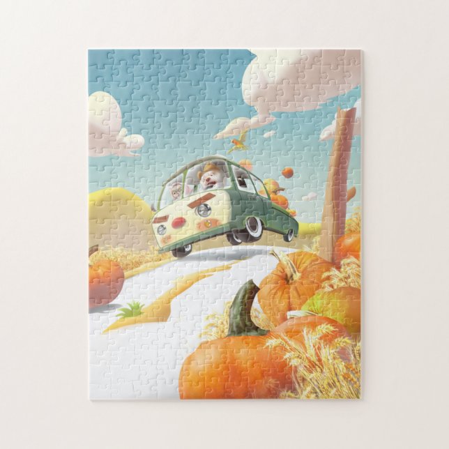 Puzzle Whimsical Pumpkin Ride (Vertical)