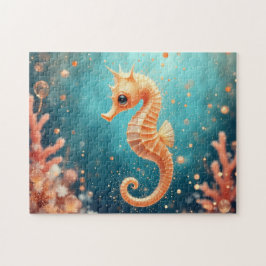 Puzzle Whimsical Seahorse