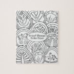 Puzzle Whimsical Zen Doodle Trees Cita Relajante Coloraci<br><div class="desc">Rompecabezas de coloración de texto personalizado con brillantes doodles zen para relajar el coloreo para niños o adultos, cambiar para citar a su favorito o mantenerlo tal como está. Para divertirse en actividades de fiesta o en clase para los niños, los árboles podrían ser coloreados en diferentes colores dependiendo de...</div>