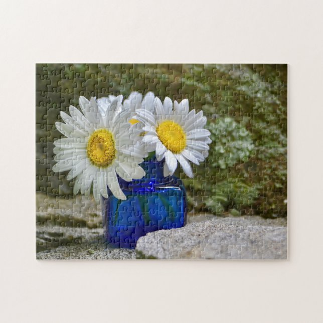 Puzzle White Daisies (Horizontal)