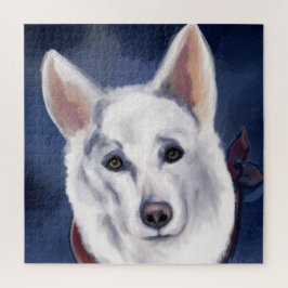 PUZZLE WHITE GERMAN SHEPHERD    