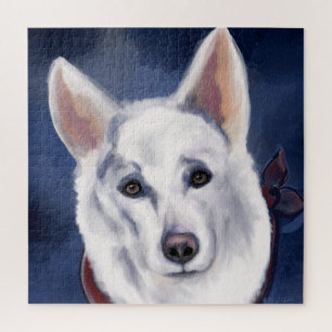 PUZZLE WHITE GERMAN SHEPHERD