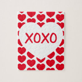 Puzzle White Heart XOXO Valentine Frustrating