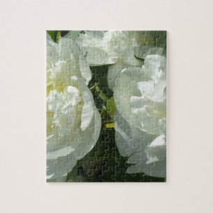 Puzzle White Peonies