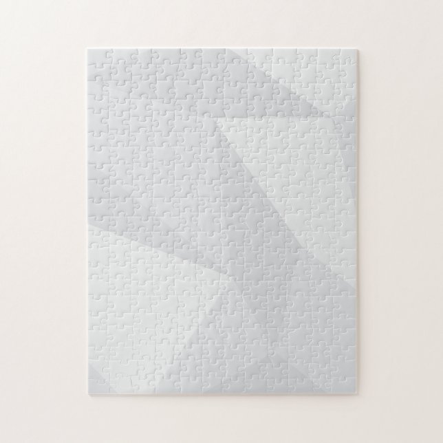 Puzzle White, simple, modern, urban, cool, trendy pattern (Vertical)