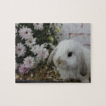 puzzle whites easter bunny