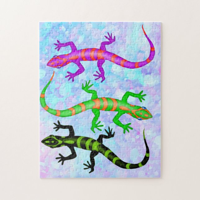 Puzzle Wild Gecko Lizard Nature Theme (Vertical)