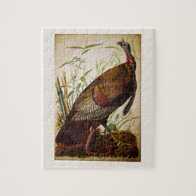 Puzzle Wild Turkey, Bella Artes de John James Audubon (Vertical)