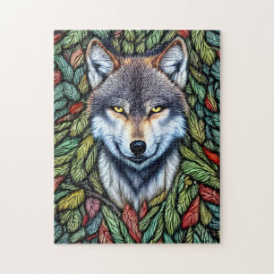 Puzzle Wilderness Woodland Predator Wolf