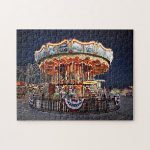 Puzzle Wildwood NJ – Carrusel veneciano de noche