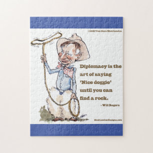 Puzzle Will Rogers y cita