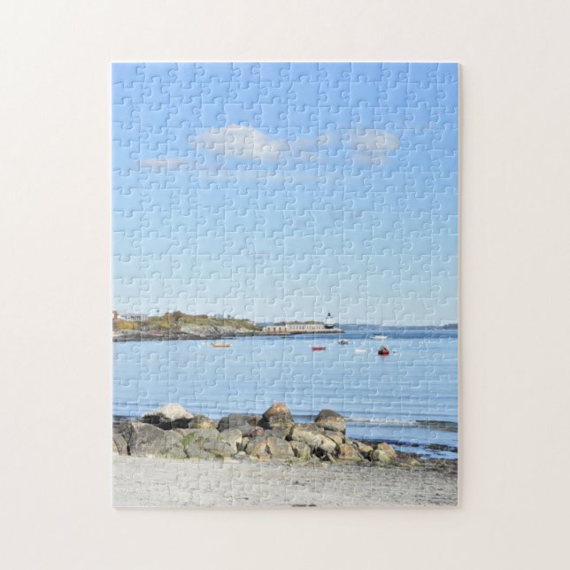 Puzzle Willard Beach South Portland ME Maine Boats Water (Vertical)