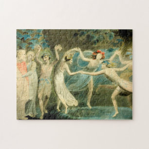 Puzzle William Blake Oberon, Titania y Puck con Fairie