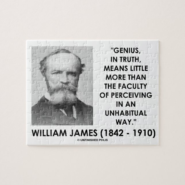 Puzzle William James Genius Percibiendo Una Forma Inhabit (Horizontal)