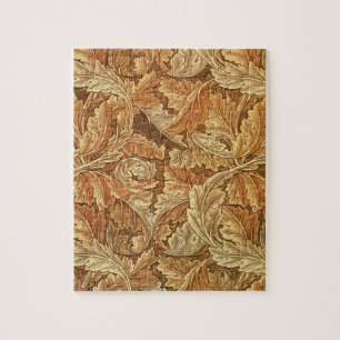 Puzzle William Morris Acathus Marrón Hojas de Otoño