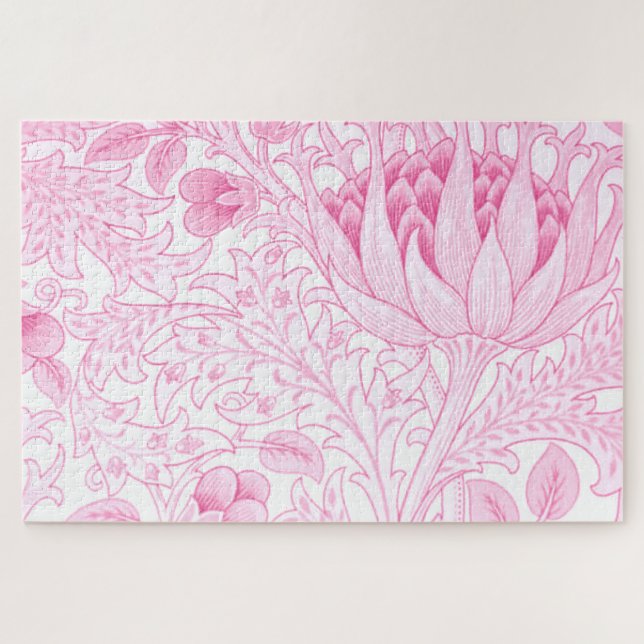 Puzzle William Morris Artichoke Pink (Horizontal)