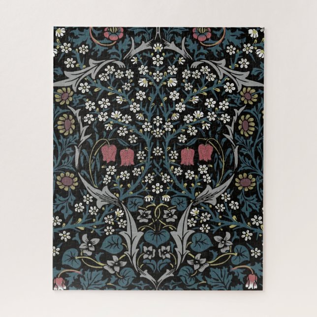 Puzzle William Morris Blackthorn Floral Art Nouveau Hand- (Vertical)
