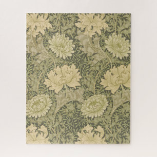 Puzzle William Morris Chrysanthemum Sage Flower