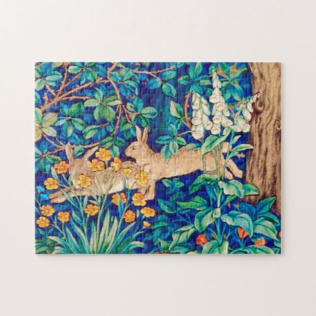 Puzzle William Morris "Dos hectáreas" en un bosque (Horizontal)