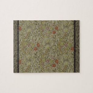 Puzzle William Morris Floral lily sauce diseño de impresi