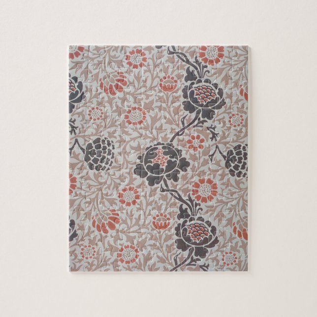 Puzzle William Morris Grafton Diseño de Arte Botánico (Vertical)